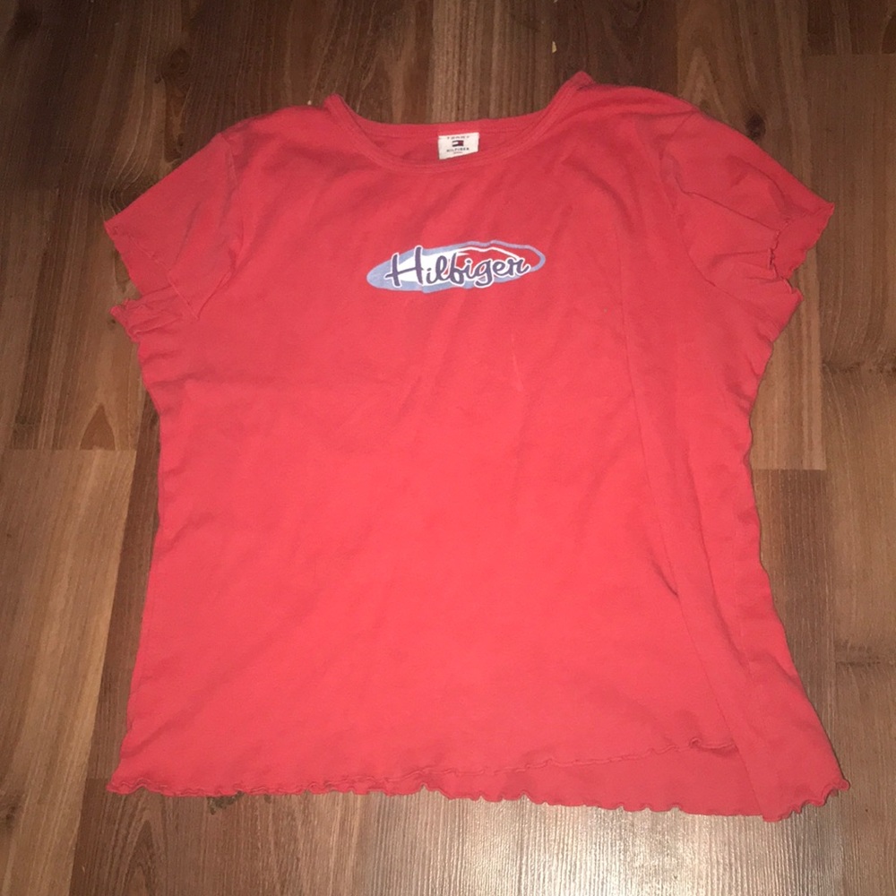 Red Tommy Hilfigure Shirt